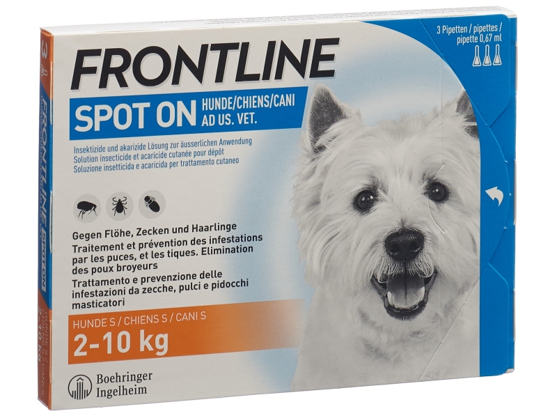 FRONTLINE spot-on Chien S Liste D 3 x 0.67 ml
