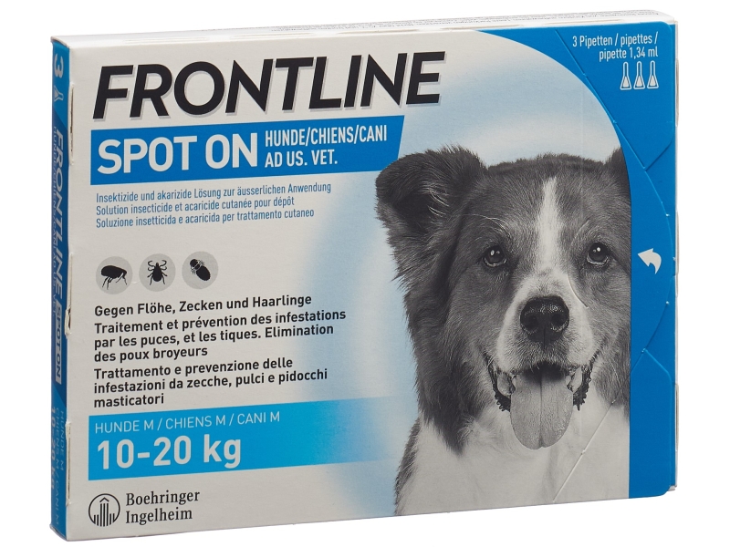 FRONTLINE spot-on Chien M liste D 3 x 1.34 ml