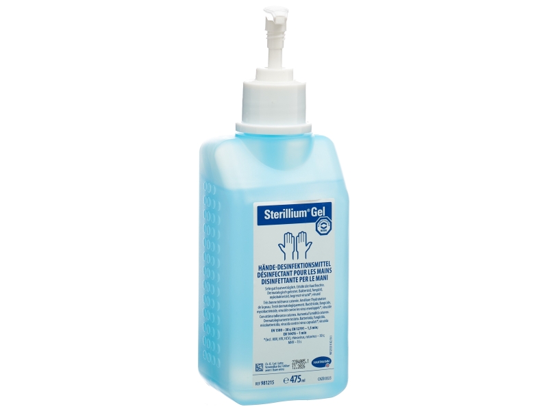 STERILLIUM GEL Händedesinfektion mit Pumpe 475 ml