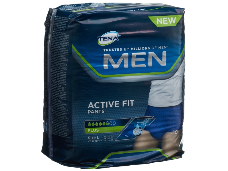 TENA Men Active Fit pants L 10 pièces