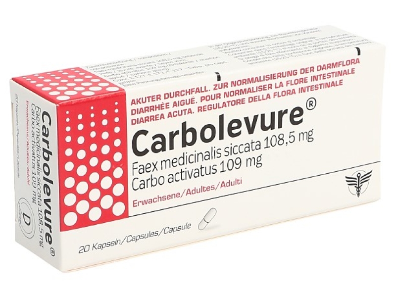 CARBOLEVURE Kaps Erw 20 Stk