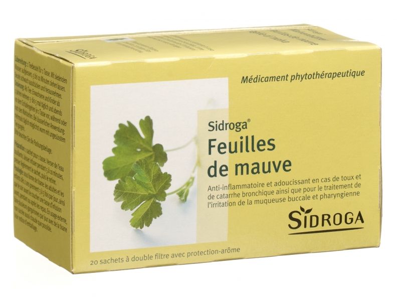 SIDROGA Tisane Feuilles de mauve 20 sachets 0,9 g