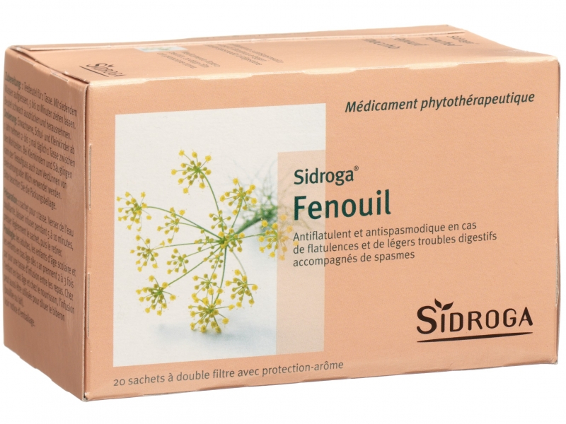 SIDROGA Tisane fenouil 20 sachets 2 g