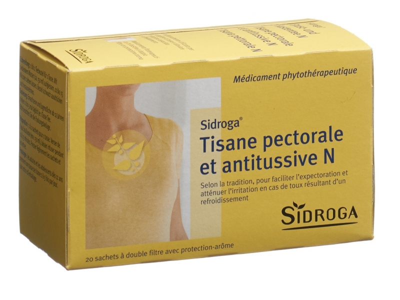 SIDROGA Tisane pectorale et antitussive sachets 20 pièces