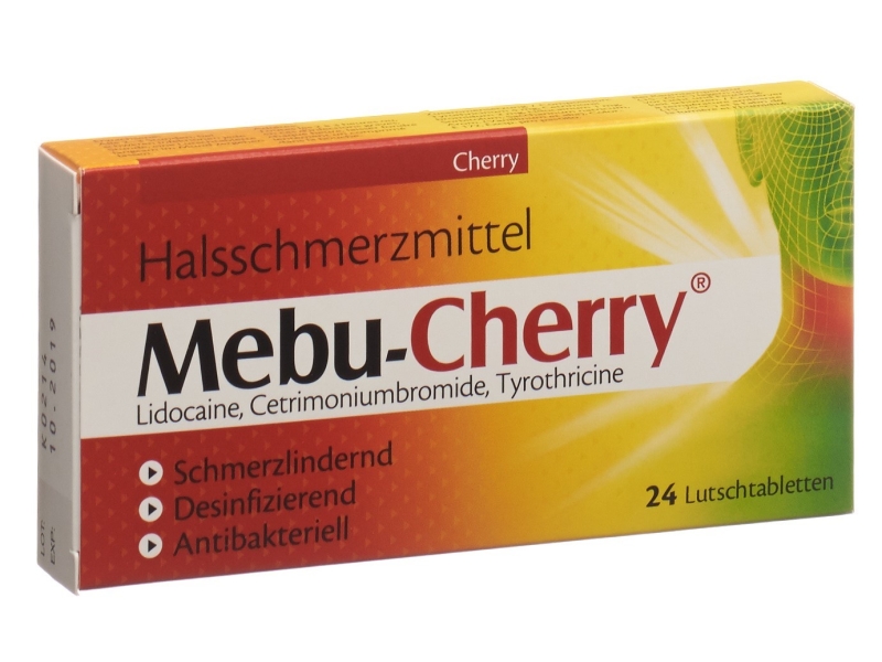 MEBU-CHERRY compresse da succhiare 24 pezzi