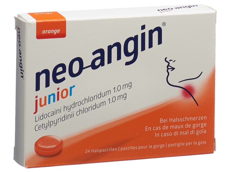 NEO-ANGIN Junior Halspastillen 24 Stück