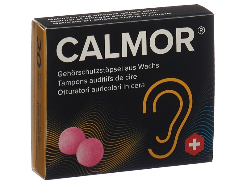 CALMOR Gehörschutzstöpsel Wachs 20 Stk