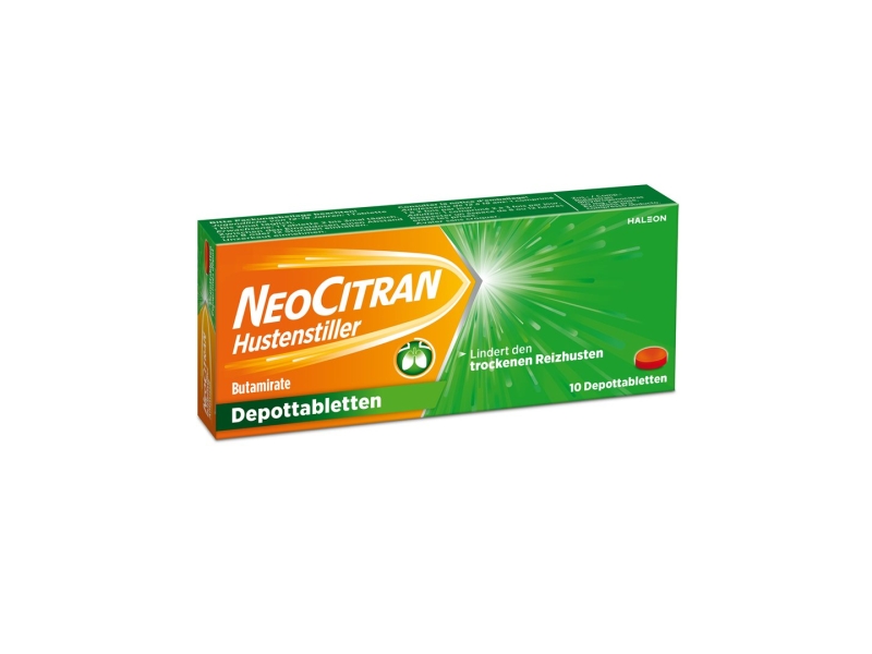 NEOCITRAN antitussif comprimés-dépôt 50 mg 10 pièces