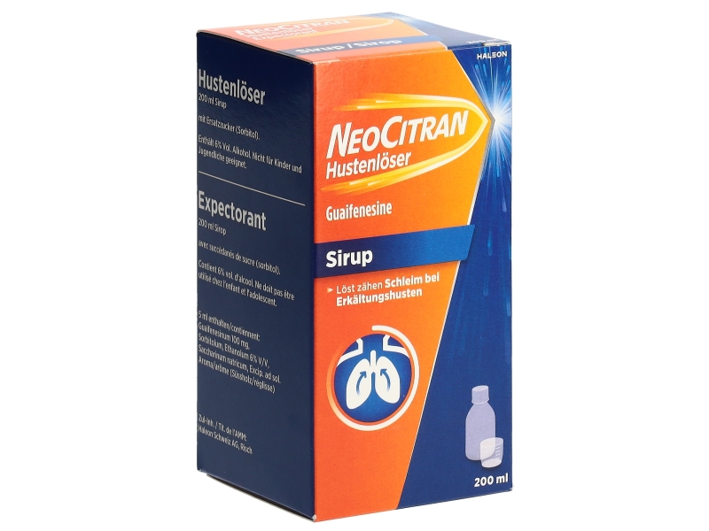 NEOCITRAN sirop expectorant (nouvelle formule) 200 ml