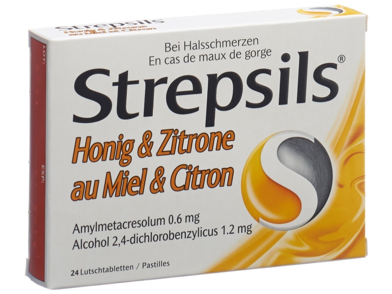 STREPSILS comprimés à sucer miel & citron 24 pièces