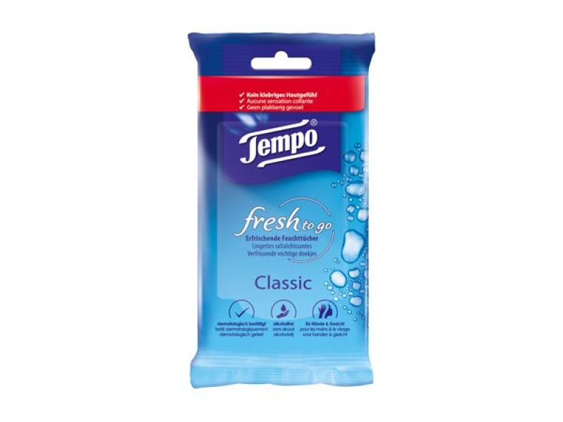 TEMPO Feuchttücher Fresh to go Classic 10 Stk