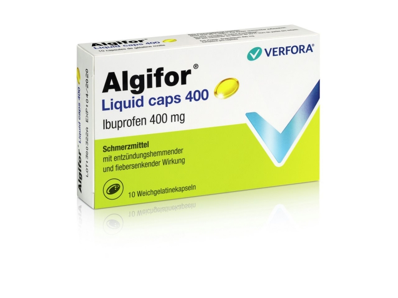 ALGIFOR Capsules liquides 400mg 10 pièces