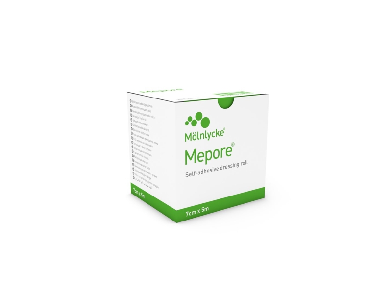 MEPORE pansement vulnéraire 7cm x 5m non stérile rouleau
