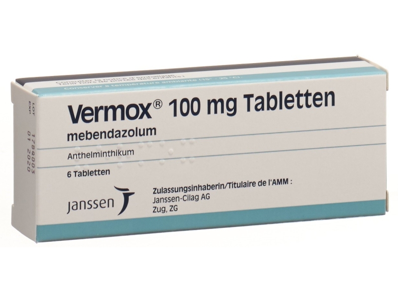 VERMOX Tabl 100 mg 6 Stk