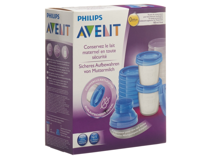 AVENT PHILIPS VIA Muttermilch Becher Set