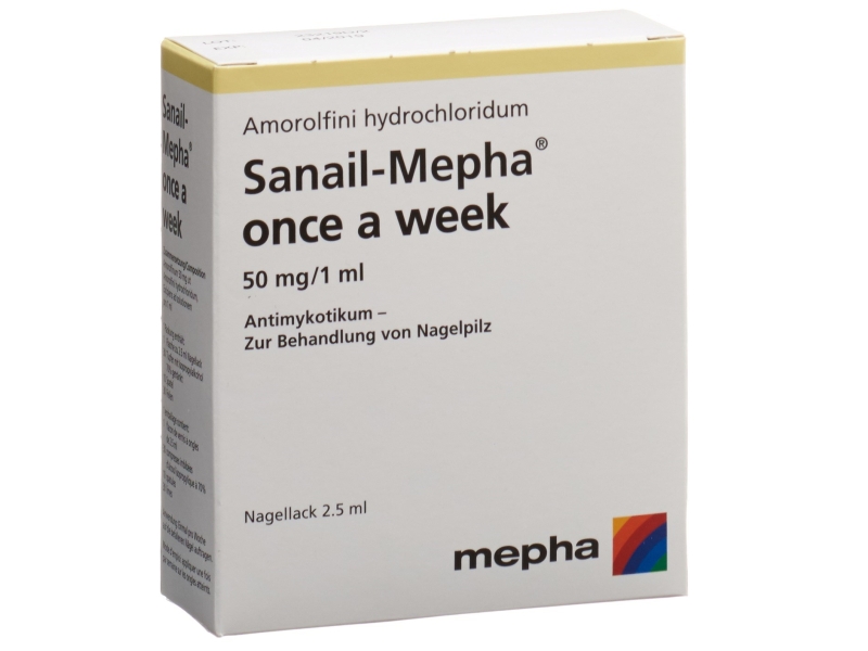 SANAIL Mepha once a week Nagellack 50 mg/ml 2.5 ml