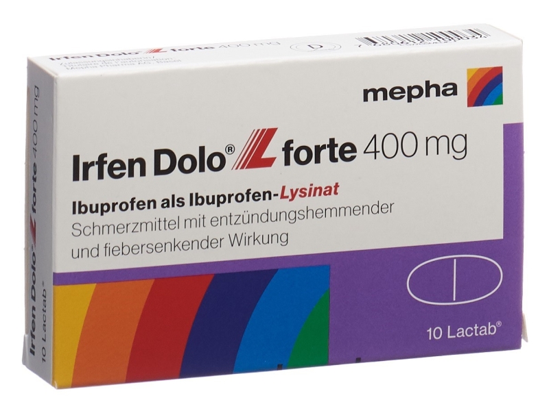 IRFEN DOLO L forte Lactab 400 mg 10 Stk