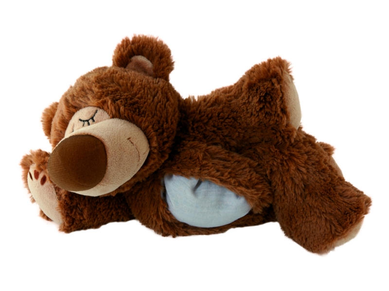 BEDDY BEAR peluche réchauffante ours endormi menthe