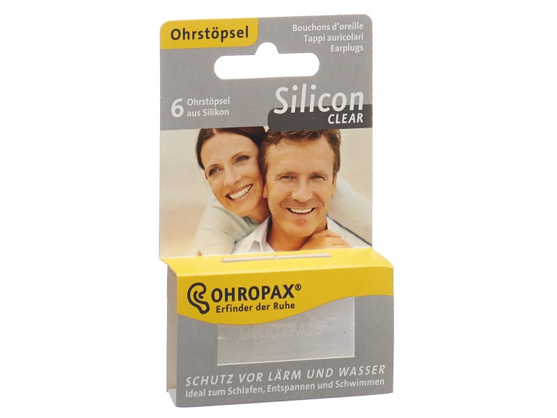 OHROPAX Silicon Clear Ohrstöpsel 6 Stk