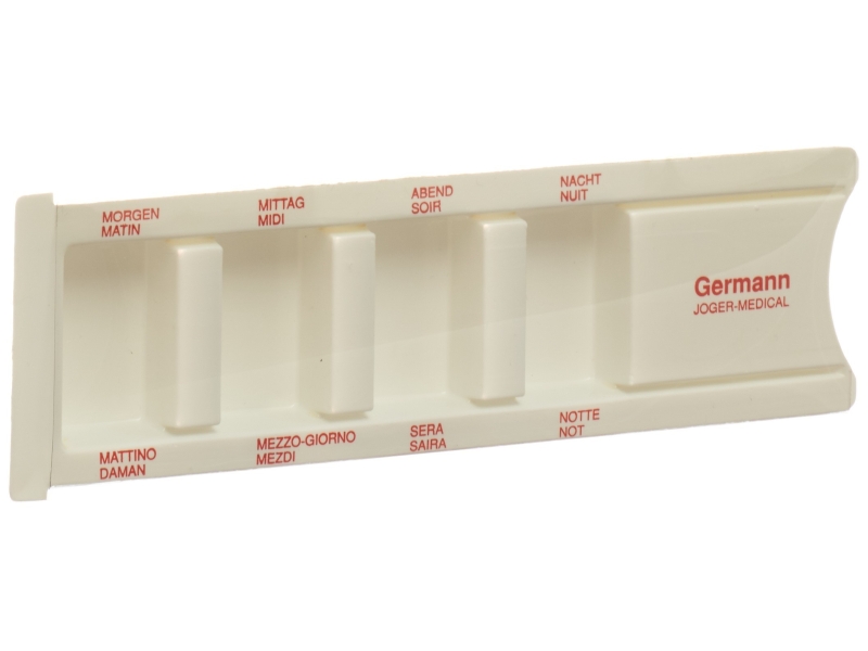 GERMANN Distributeur de médicaments étiqueté blanc/rouge