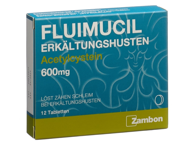 FLUIMUCIL Erkältungshusten Tabl 600 mg 12 Stk