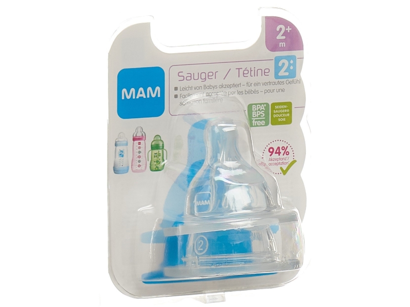 MAM Ersatzsauger Flasche Gr. 2 2+M 2 Stk