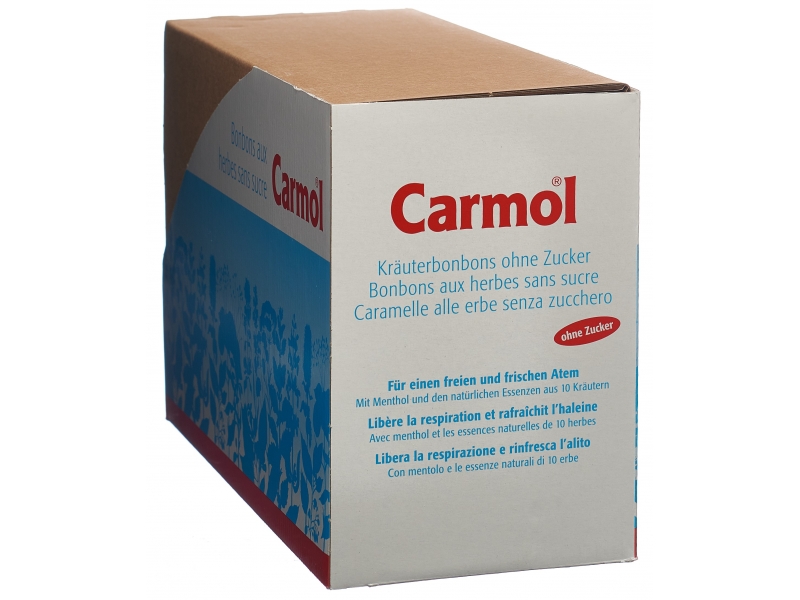 CARMOL Kräuterbonbons ohne Zucker Btl 75 g