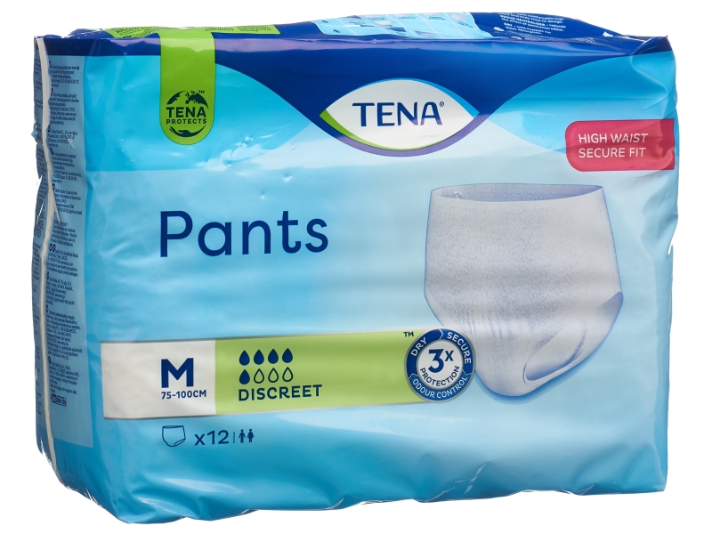 TENA PANTS DISCREET M 12 PCE