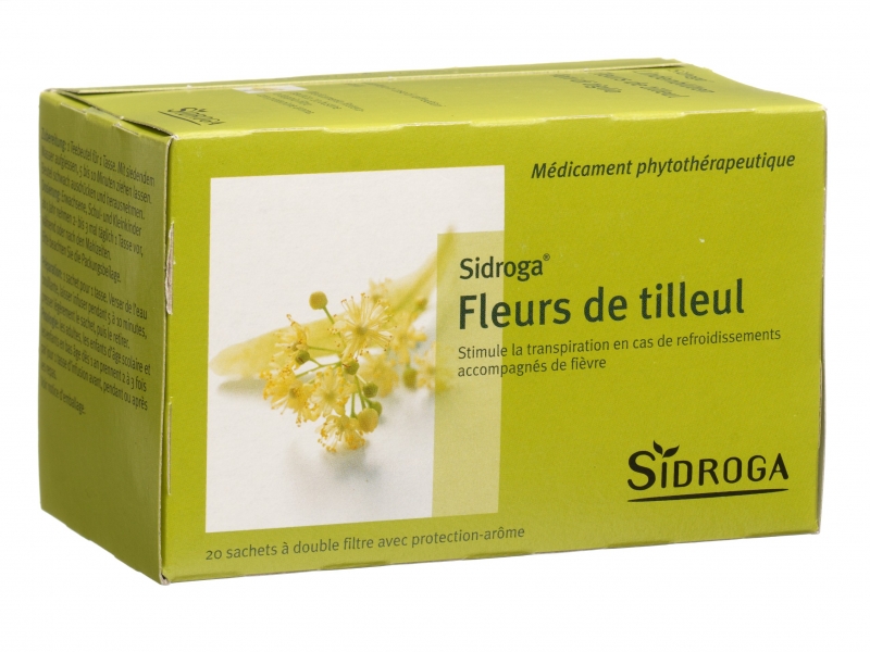 SIDROGA Fleurs de tilleul sachets 20 pièces