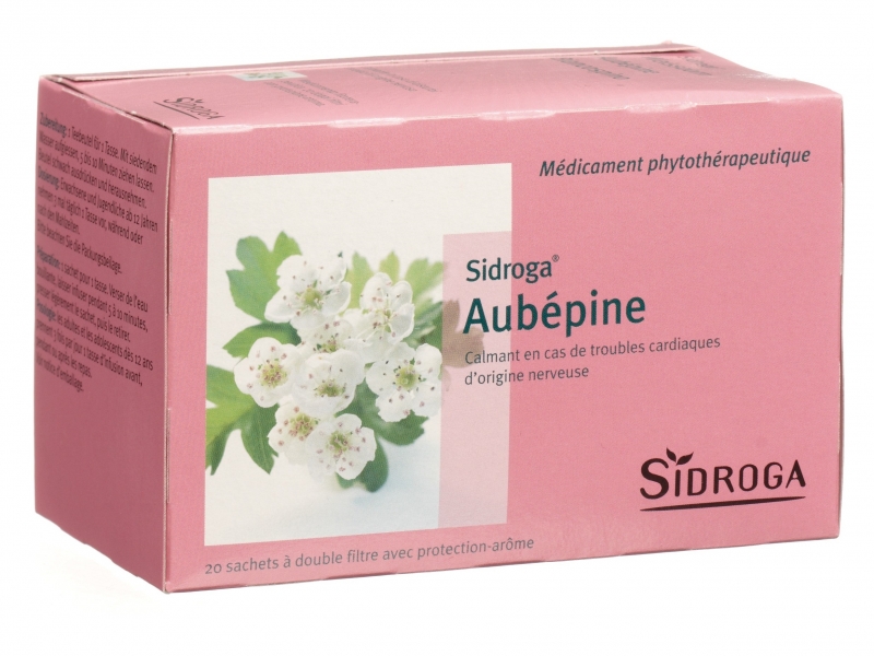 SIDROGA Tisane aubépine 20 sachets 1,5 g