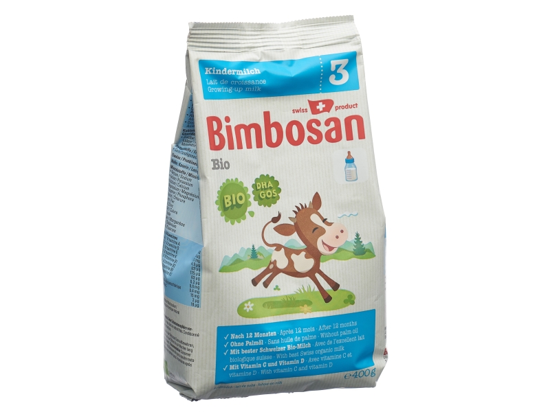 BIMBOSAN Bio 3 Lait pour Enfants Refill, 400g