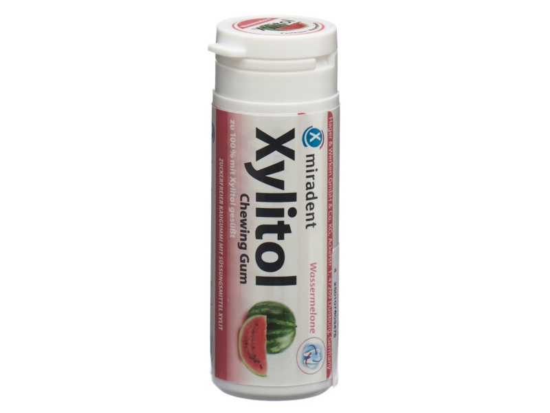 MIRADENT Xylitol chewing gum pastèque 30 pièces