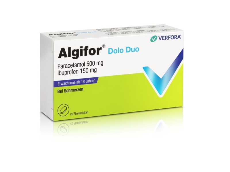 ALGIFOR Dolo Duo Filmtabl 150 mg/500 mg 20 Stk