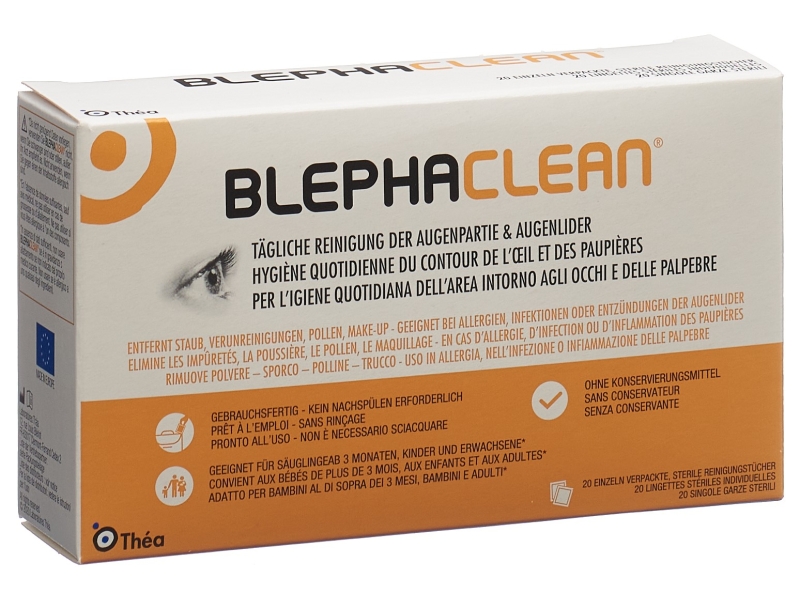 BLEPHACLEAN REINIGUNGSTUECH STER EINZ VERP 20 STK