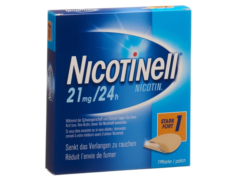 NICOTINELL 1 FORT patch mat 21 mg/24h 7 pezzi