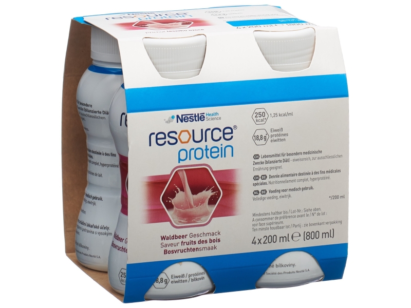 RESOURCE Protein Waldbeeren 4 x 200 ml