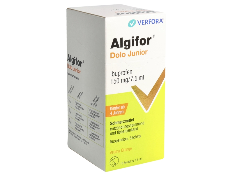 ALGIFOR DOLO Junior 150mg/7.5ml 18 sachets 7.5ml