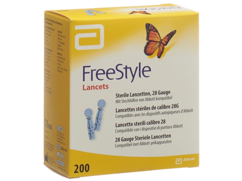 ABBOTT FREESTYLE lancettes 200 pce
