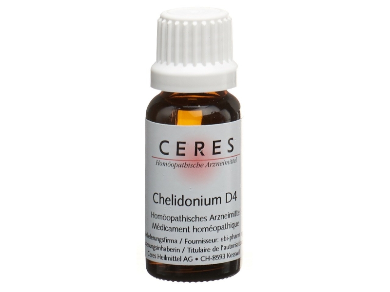 CERES chelidonium 4 D dilution fl 20 ml