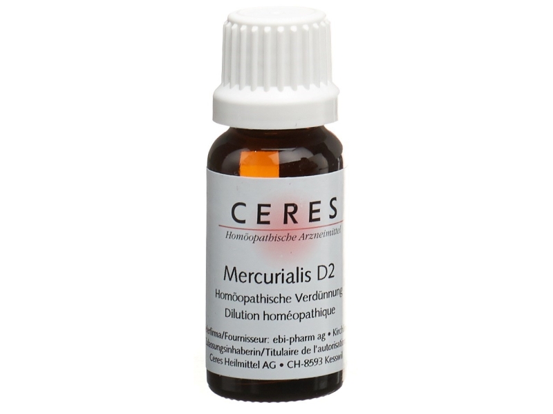 CERES Mercurialis D 2 Dilution Fl 20 ml