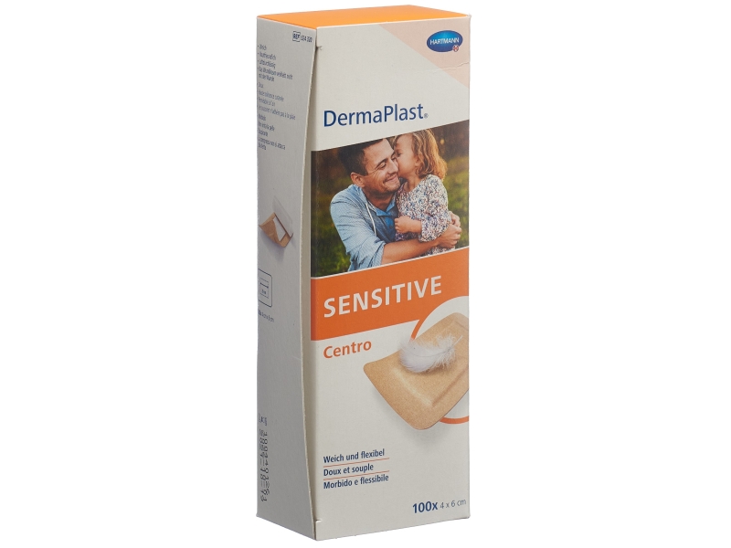 DERMAPLAST SENSITIVE Centro strip 4x6cm ch 100 pce