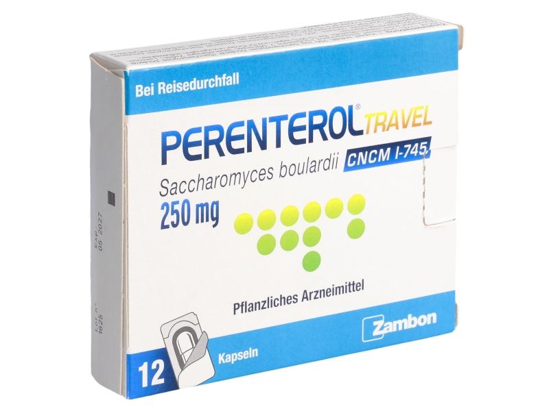 PERENTEROL travel kapseln 250 mg 12 stück