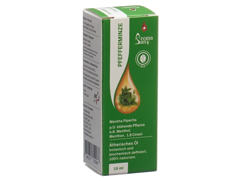 AROMASAN Pfefferminze Äth/Öl Schachtel Bio 15 ml