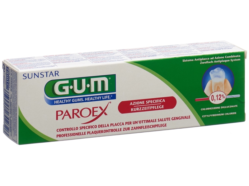 GUM Paroex dentifrice 0.12 % chlorhexidine 75 ml