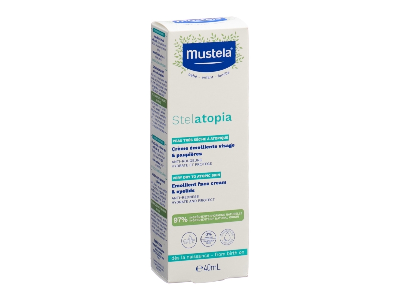 MUSTELA Stelatopia Crème émolliente visage 40 ml