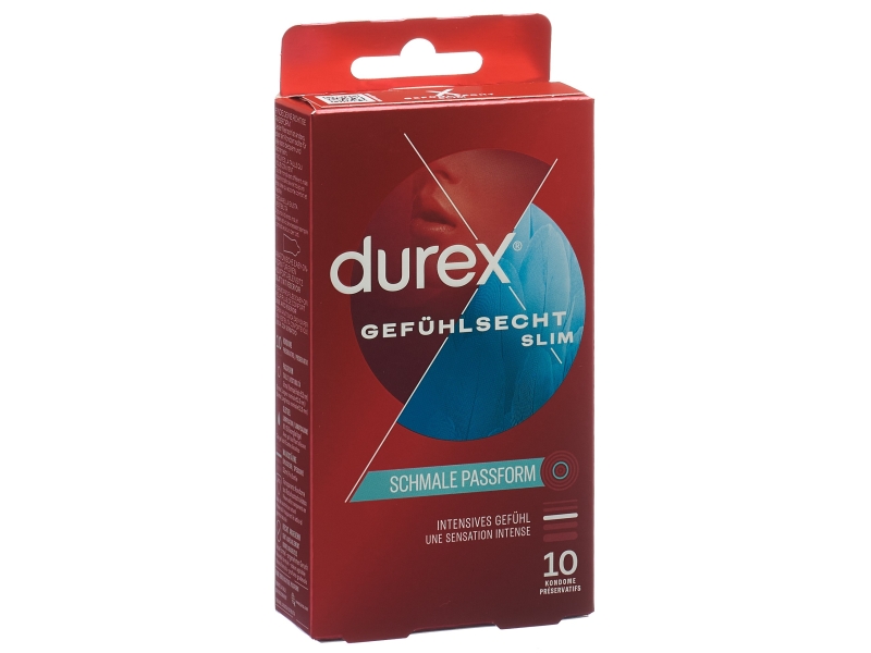 DUREX préservatif sensoriel Slim fit 10 pce