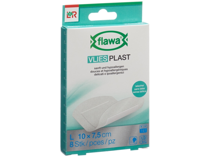 FLAWA Vlies Plast pansement 7.5x10cm 8 pce