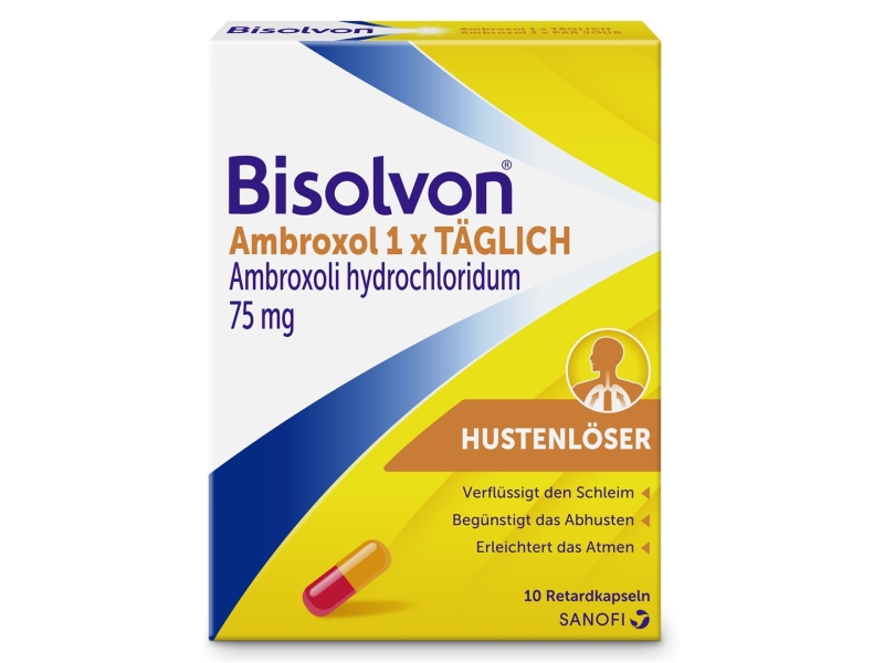 BISOLVON Ambroxol 1xTÄGLICH Ret Kaps 75 mg 10 Stk