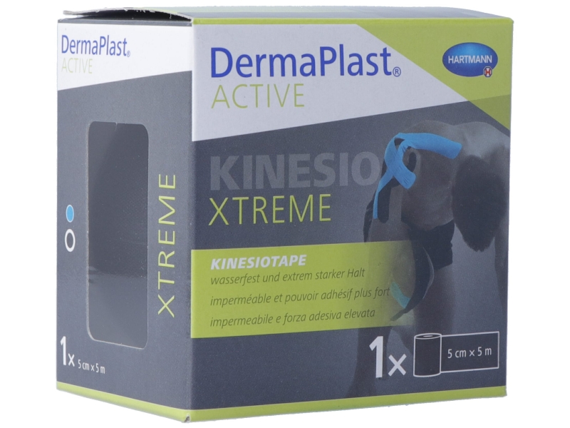 DERMAPLAST Active Kinesiotape Xtreme 5cmx5m noir