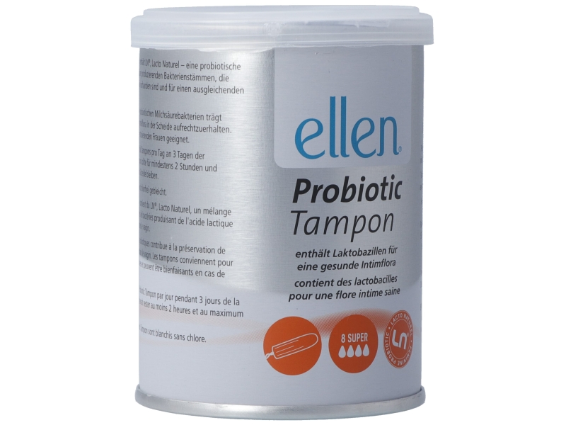 ELLEN super Probiotic Tampon (nouveau) 8 pce